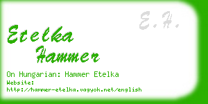 etelka hammer business card